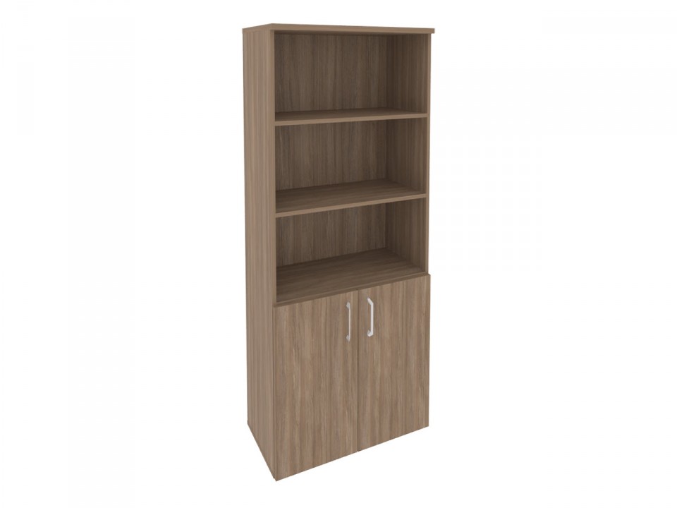 Офисная мебель ONIX O.ST-1.1 Шкаф высокий широкий (2 низких фасада ЛДСП)