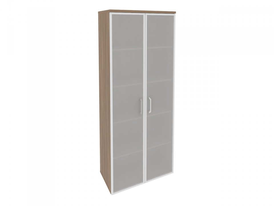 Офисная мебель ONIX O.ST-1.10R Шкаф высокий широкий (2 высоких фасада стекло в раме)