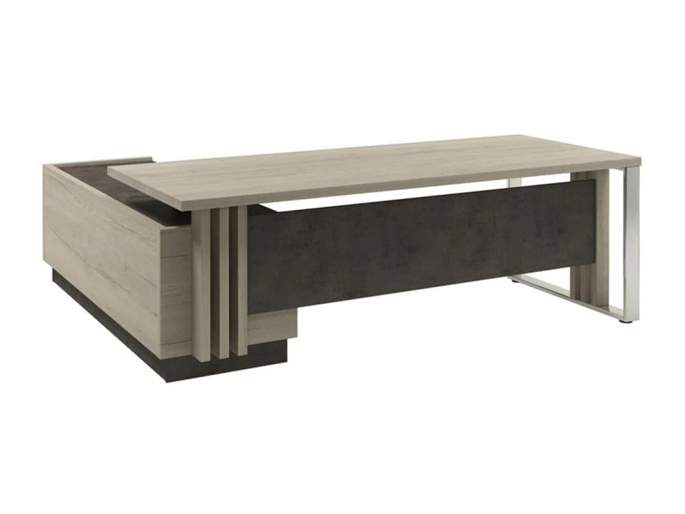 Кабинет руководителя Vestar Z-422пр.0000 (прав) Стол руководителя с тумбой б/розетки на метал.опоре